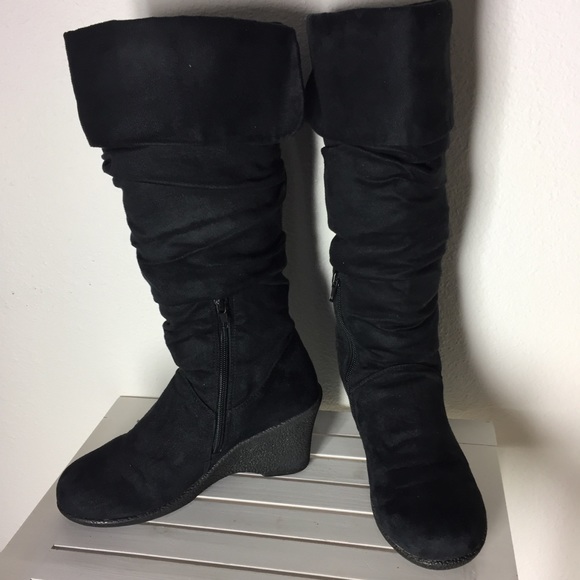 BAMBOO Shoes - Bamboo Wedge Boots